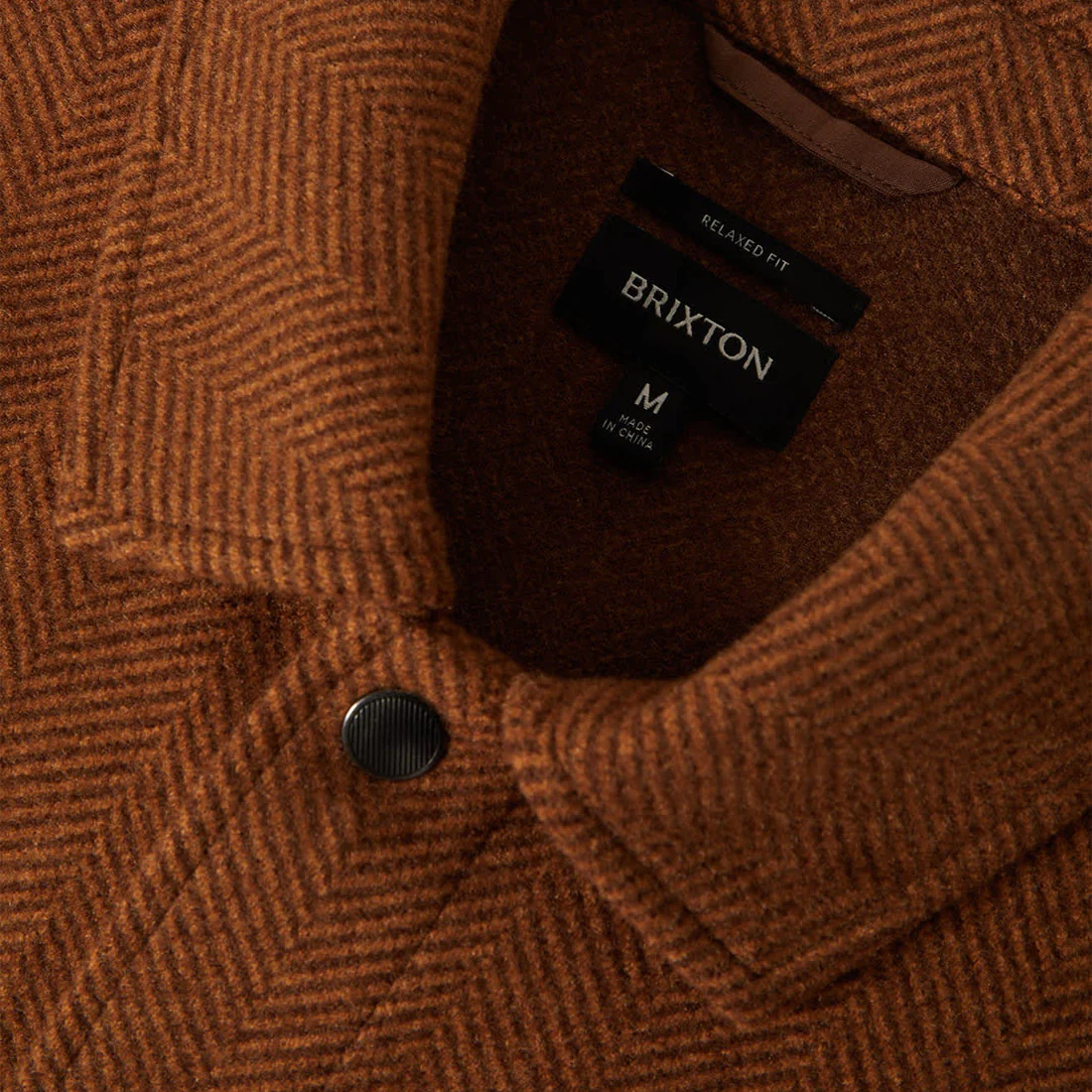 BRIXTON Durham Brushed Menswear Jacket - Brushed Pinecone - Image 2