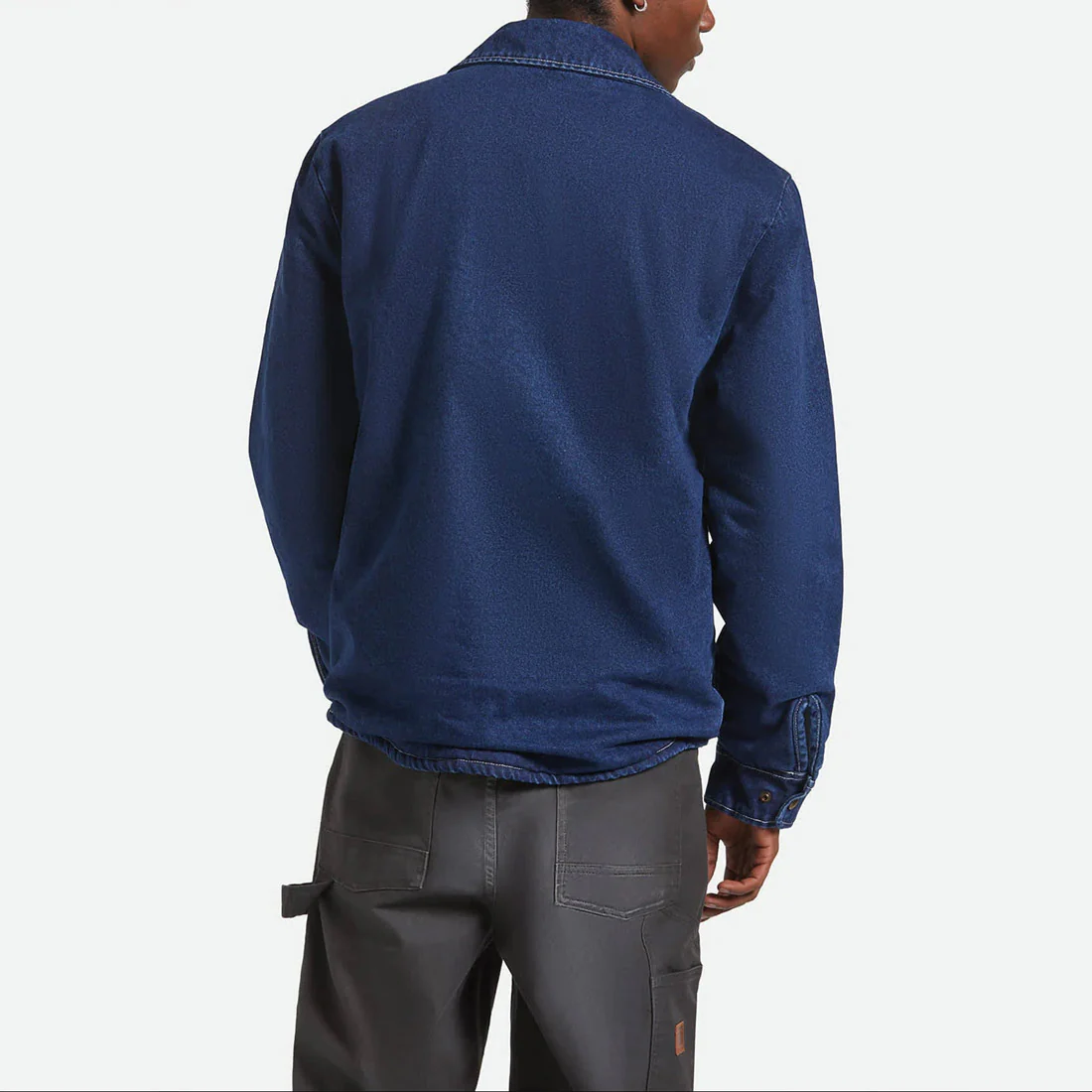 BRIXTON Durham Lined Jacket - Medium Wash Denim - Image 3