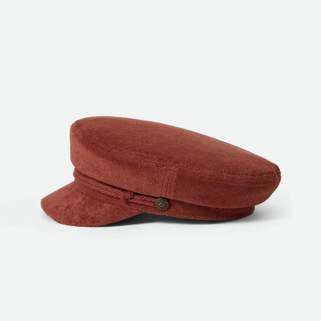 BRIXTON Fiddler Cap - Burnt Brick Terry Cloth - Image 2
