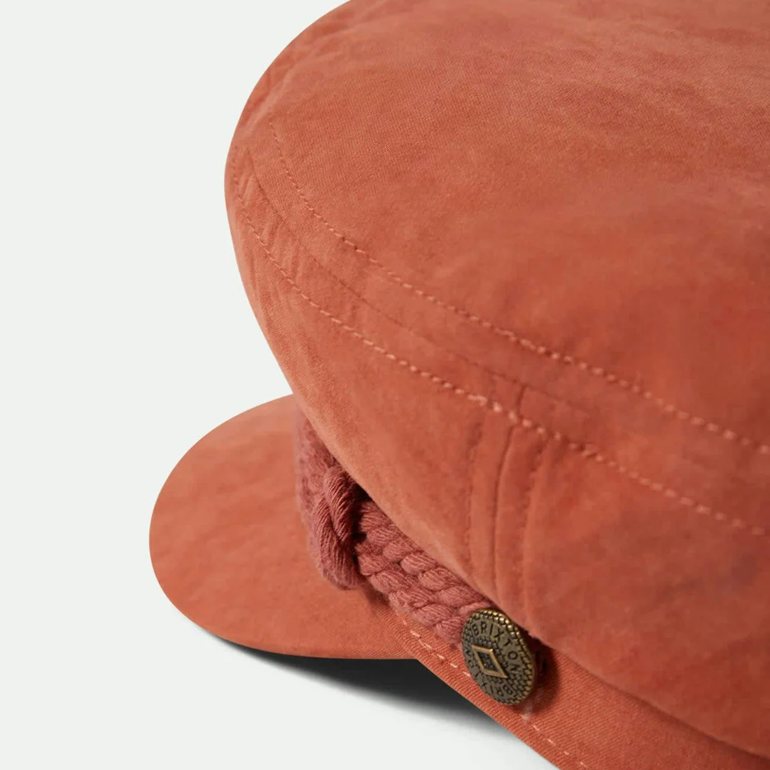 BRIXTON Fiddler Cap - Terracota Brushed Satin - Image 4