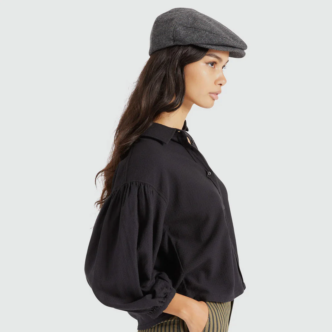 BRIXTON Hooligan Snap Cap - Grey/Black - Image 3