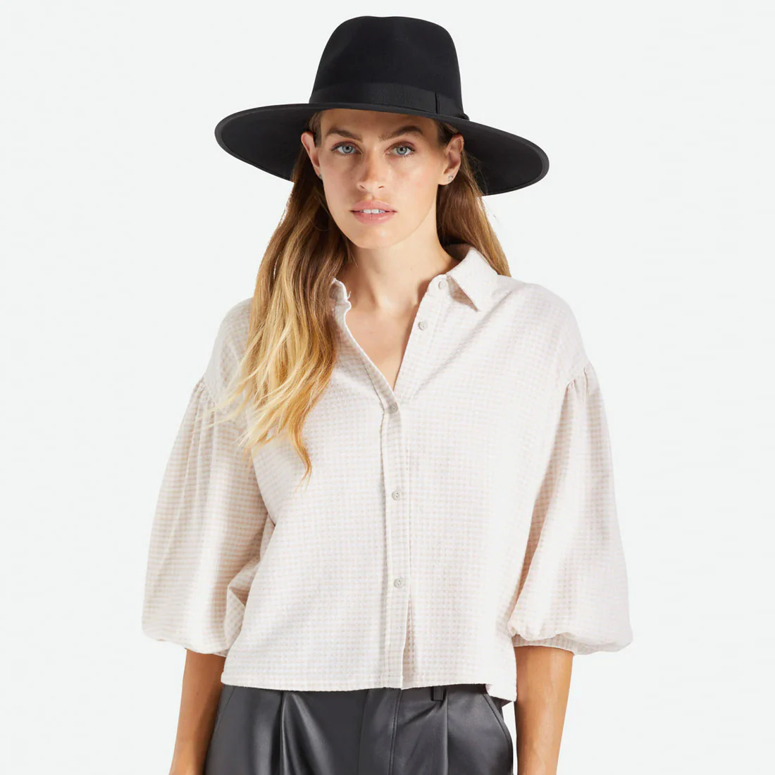 BRIXTON Jo Rancher Hat - Black - Image 2