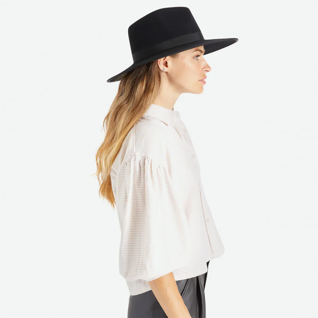 BRIXTON Jo Rancher Hat - Black - Image 3