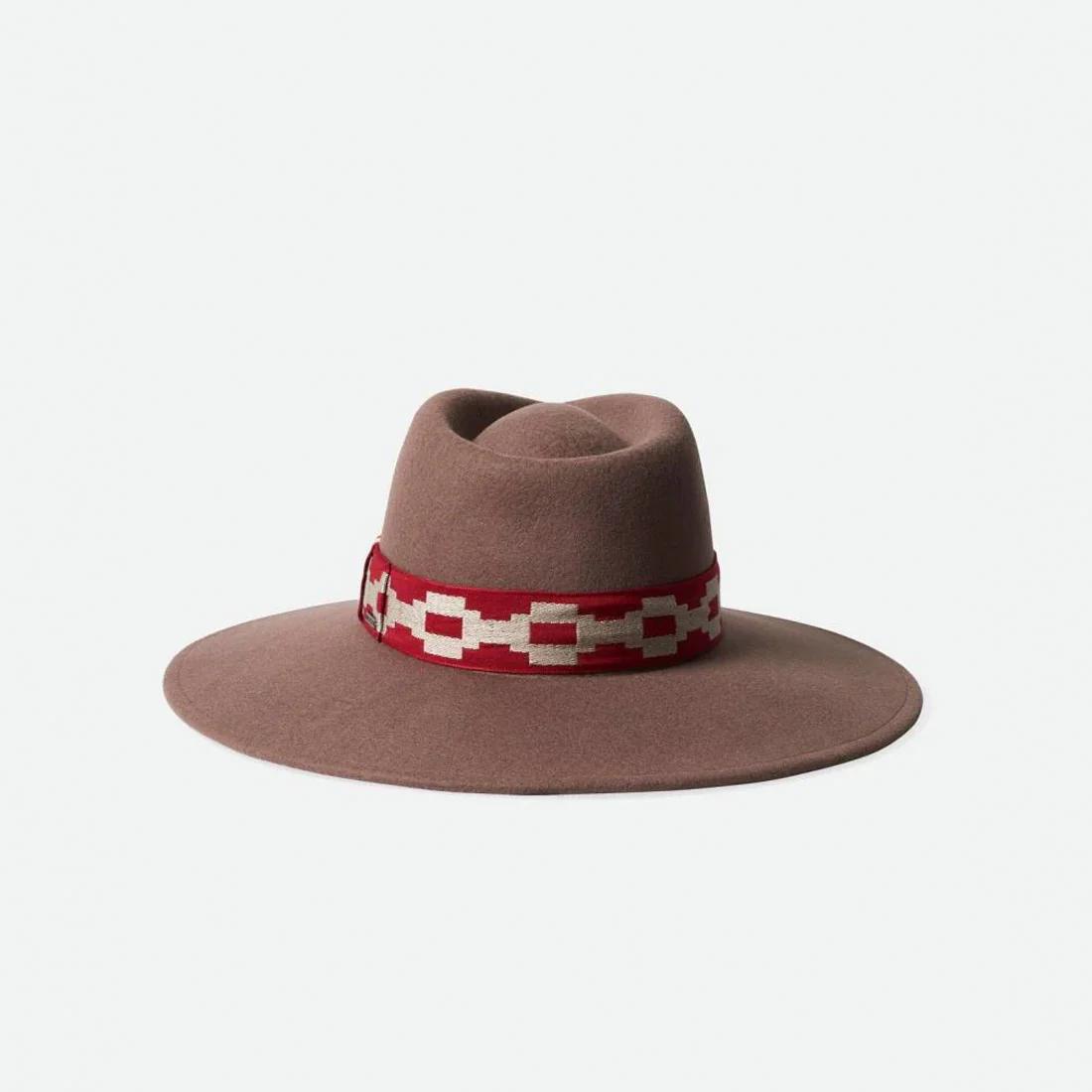 BRIXTON Joanna Felt Hat - Twig/Scarlet Red - Image 2