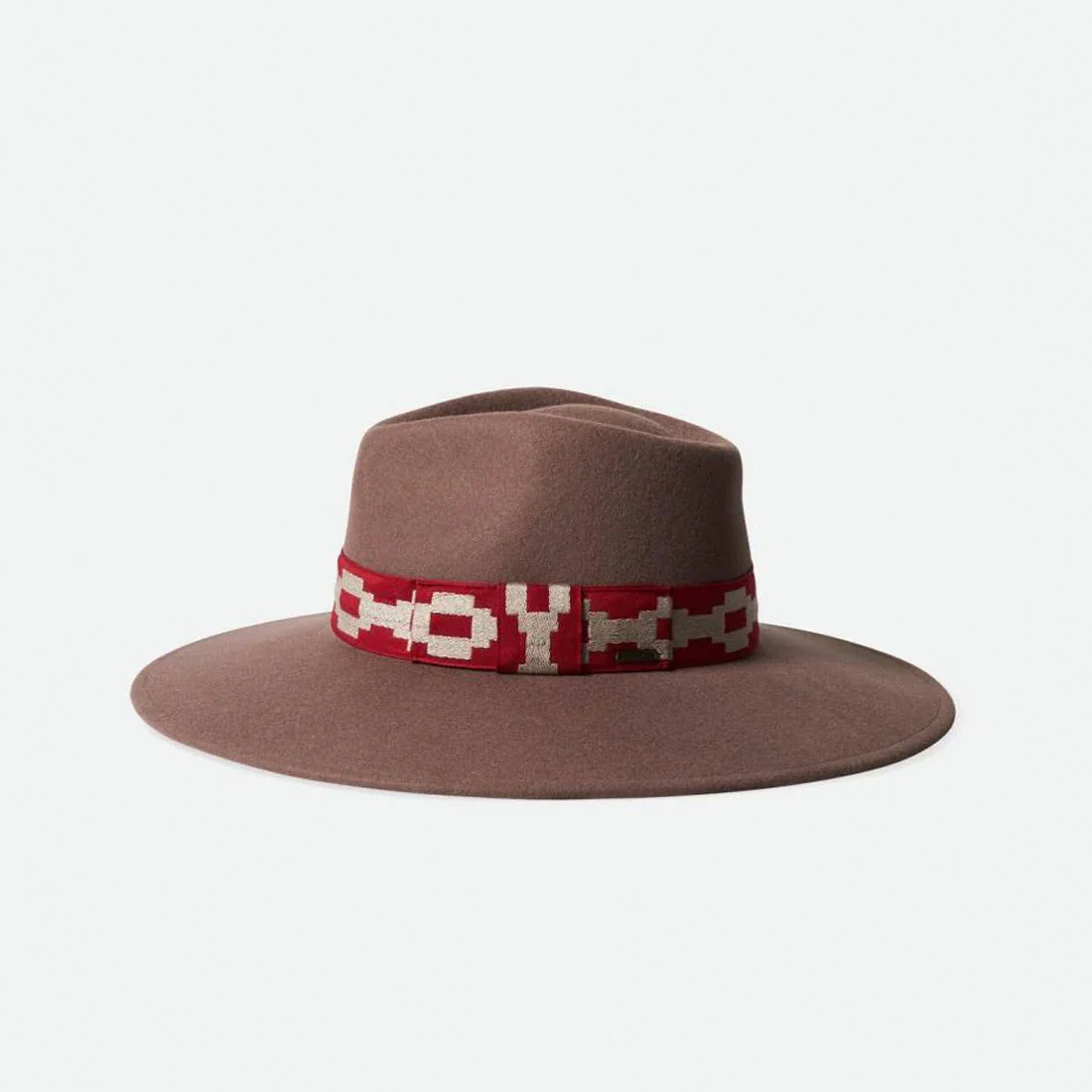 BRIXTON Joanna Felt Hat - Twig/Scarlet Red - Image 3