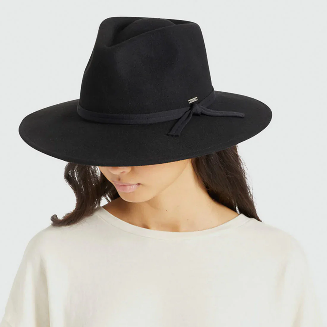 BRIXTON Joanna Felt Packable Hat - Black - Image 2
