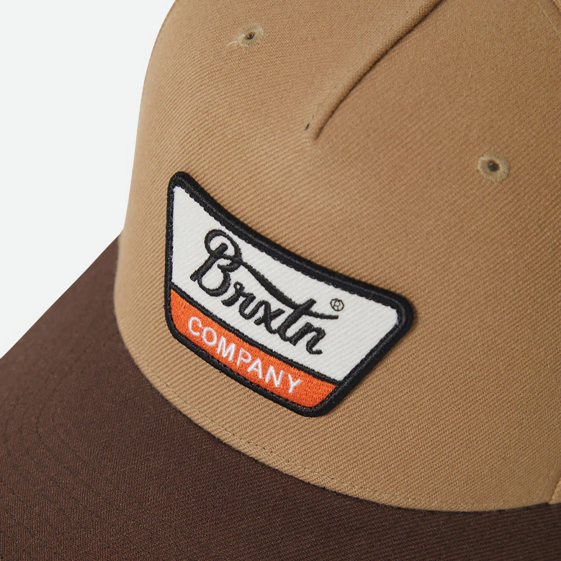BRIXTON Linwood C Netplus MP Snapback - Sand/Pinecone Brown - Image 2