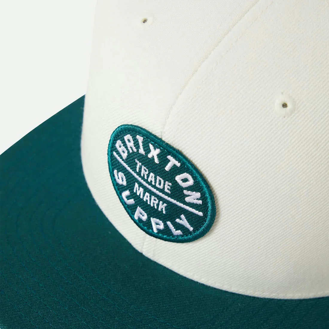 BRIXTON Oath III Snapback - Off White/Night Sage - Image 2