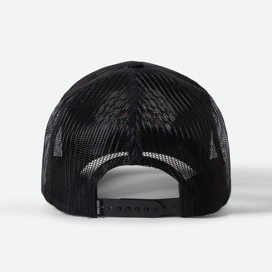 BRIXTON Podium Netplus Trucker Hat - Black/Black - Image 5