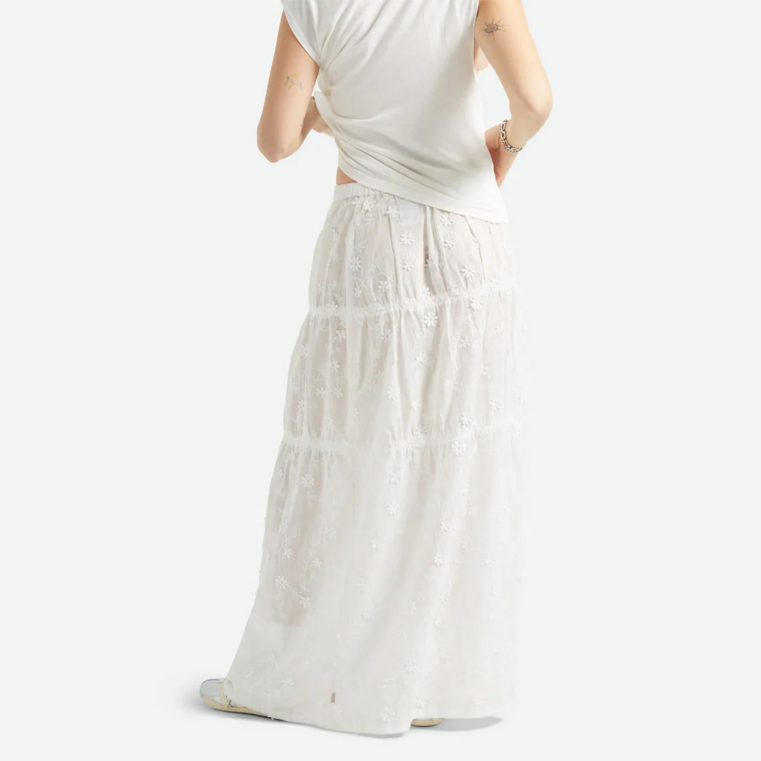 BRIXTON The Abigail Skirt - Off White Floral - Image 2