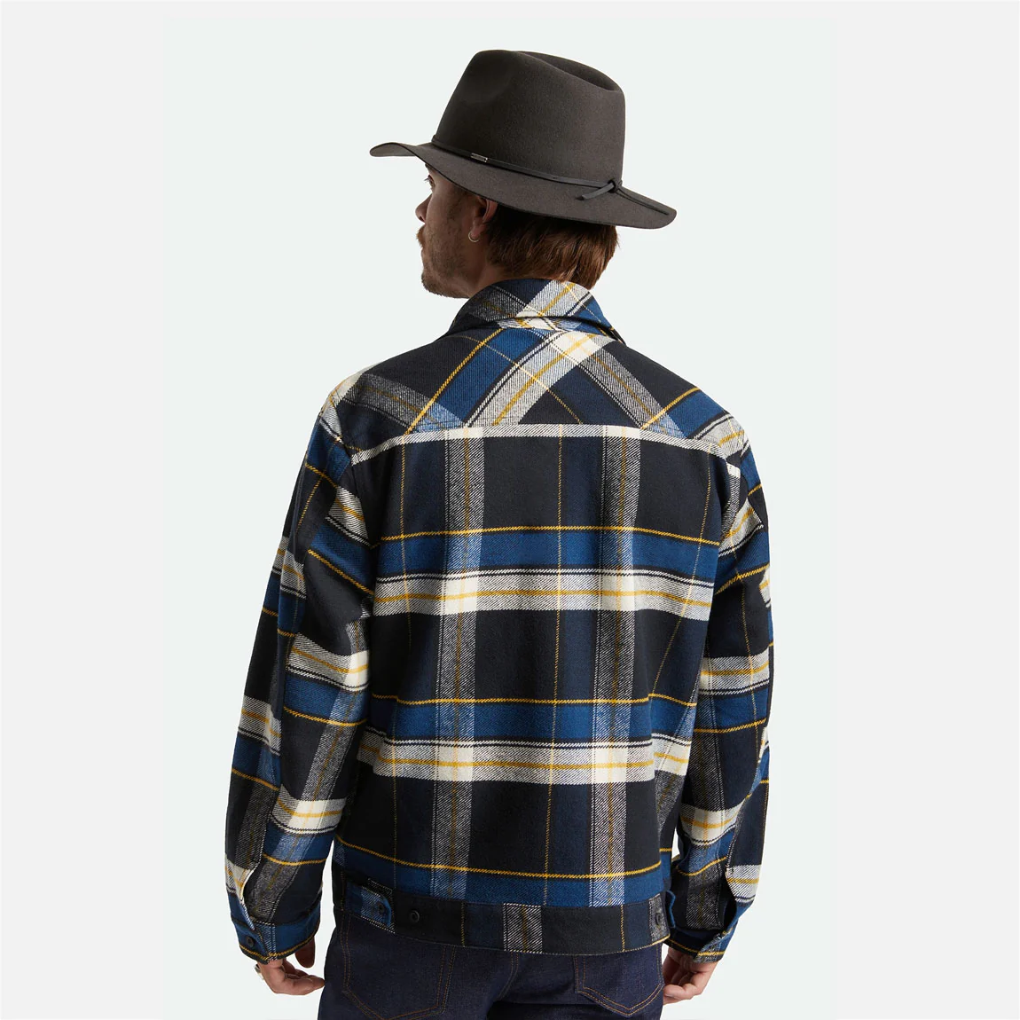 BRIXTON Wesley Packable Fedora - Washed Black - Image 3