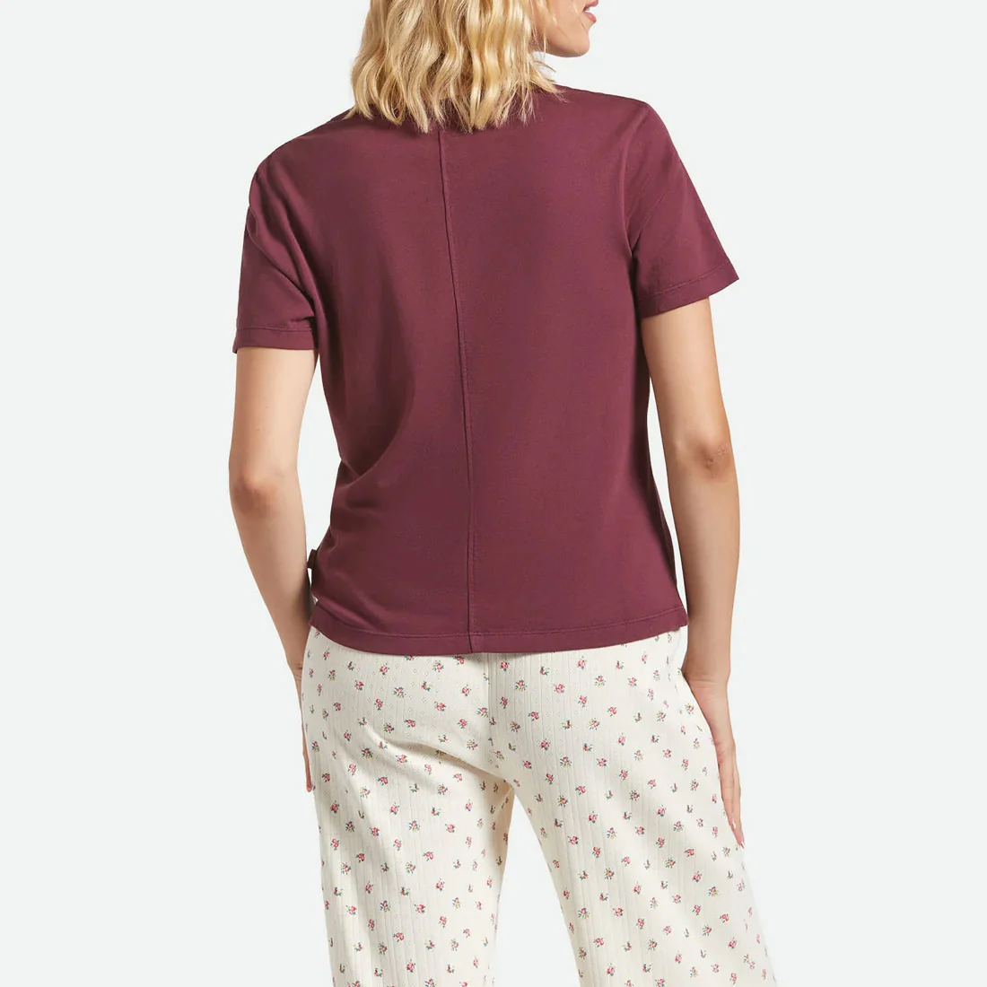 BRIXTON Women's Carefree Organic GD Perfect Tee - Port - Image 2