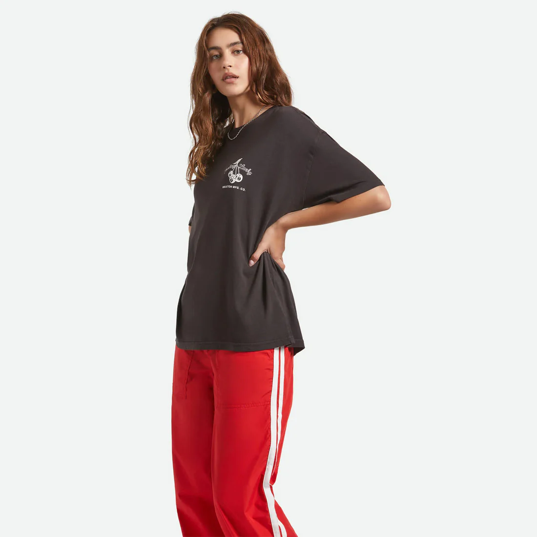 BRIXTON Women's Feeling Lucky Oversized Boyfriend Tee - Black - Image 3