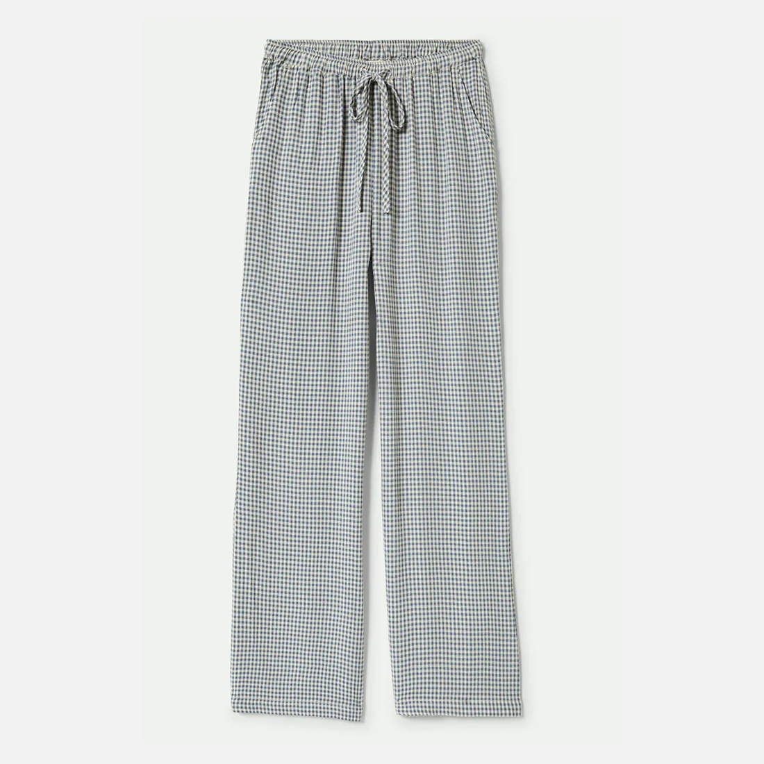 BRIXTON Women's Hudson Lounge Pant - Azure Blue Gingham - Image 2