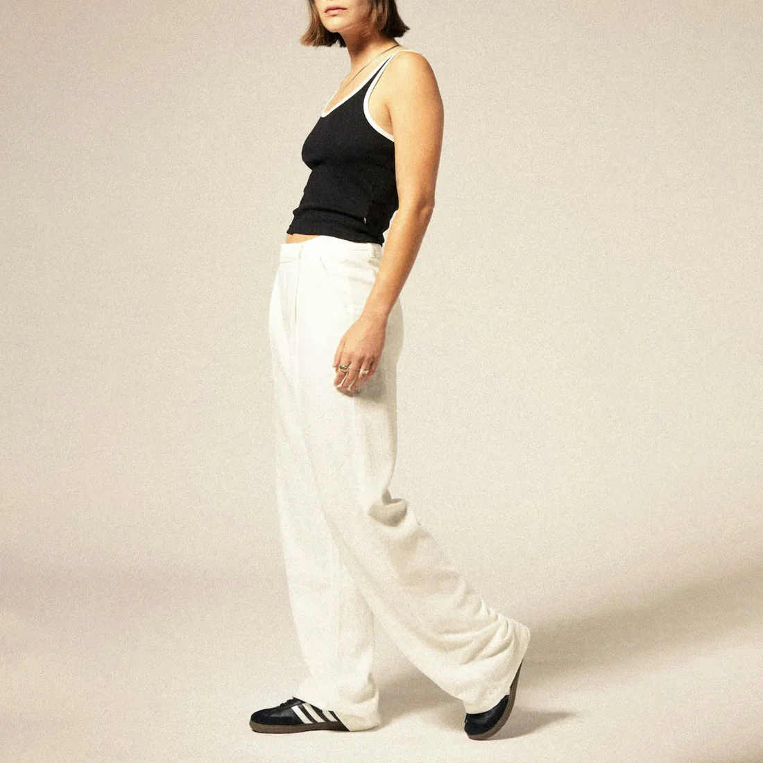 BRIXTON Women's Ludlow Trouser Pant - Off White - Image 3
