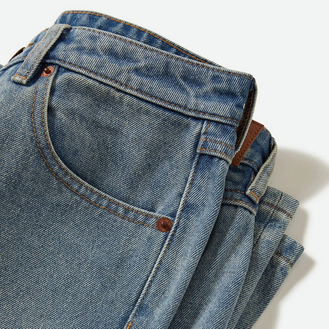 BRIXTON Women's Margo Cropped 5 Pocket Pant - Light Denim - Image 2