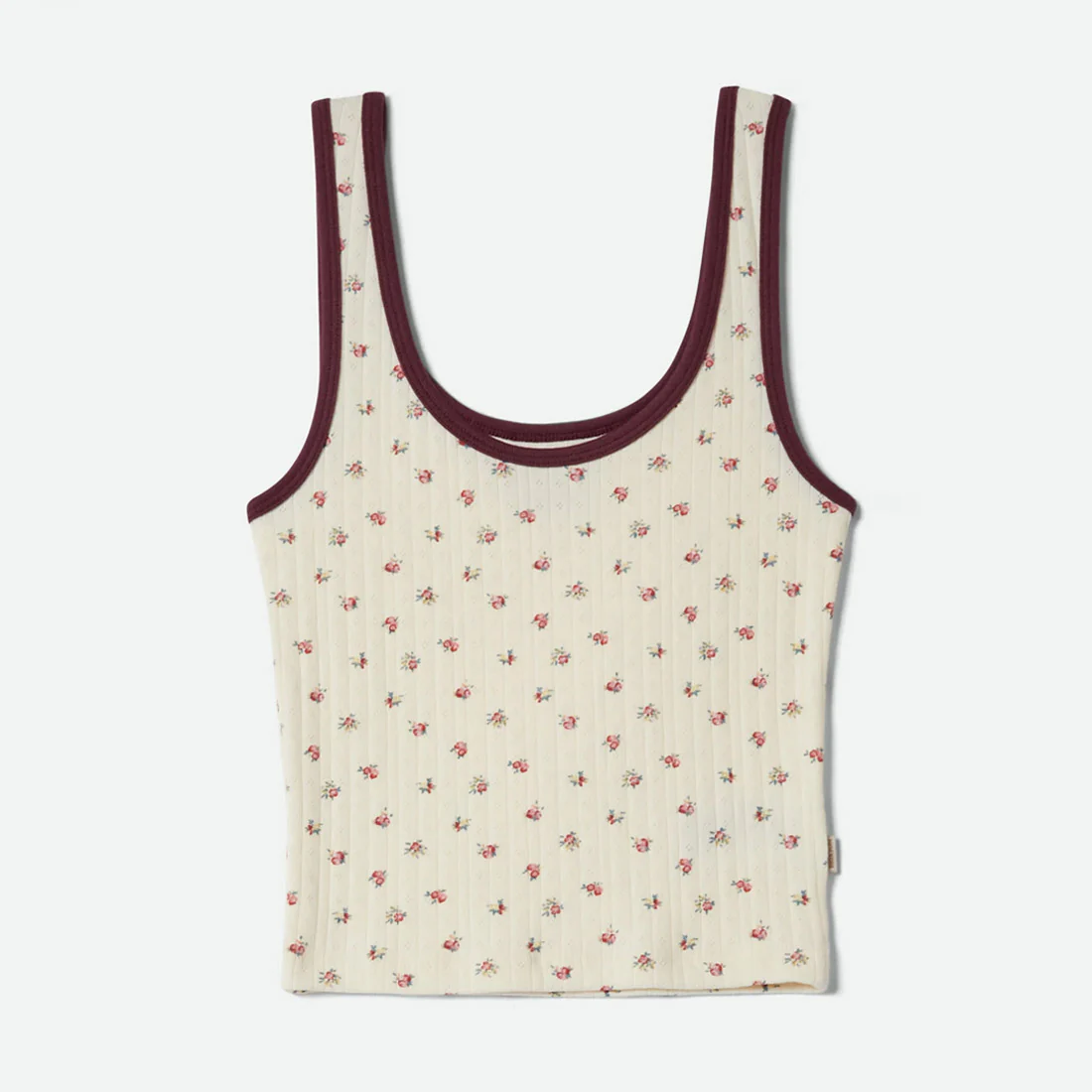 BRIXTON Women's Off Duty A-Tank - Floral Pointelle - Image 3