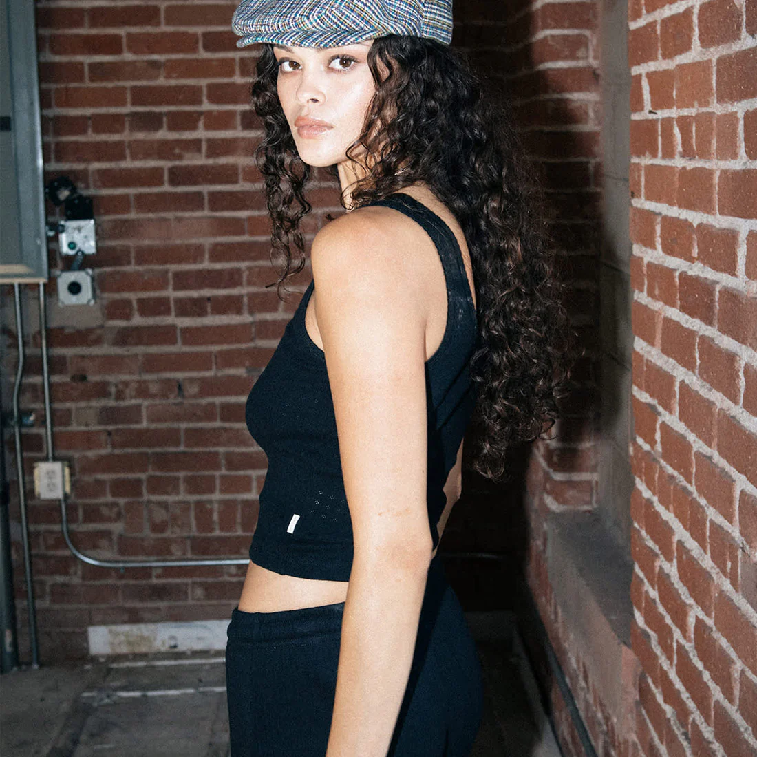 BRIXTON Women's Pointelle Slim Fit Tank - Black - Image 6