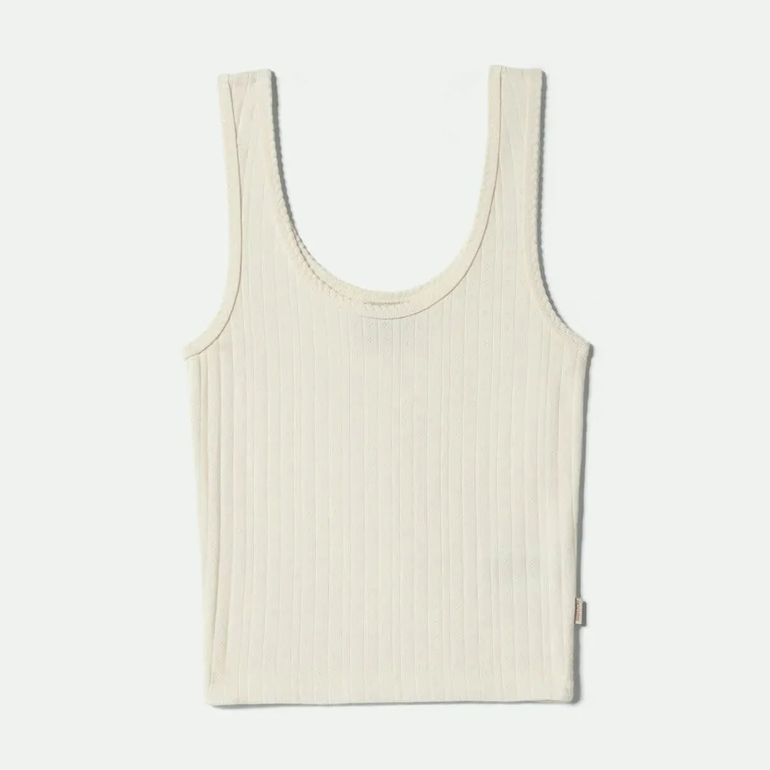 BRIXTON Women's Pointelle Slim Fit Tank - Off White - Image 3