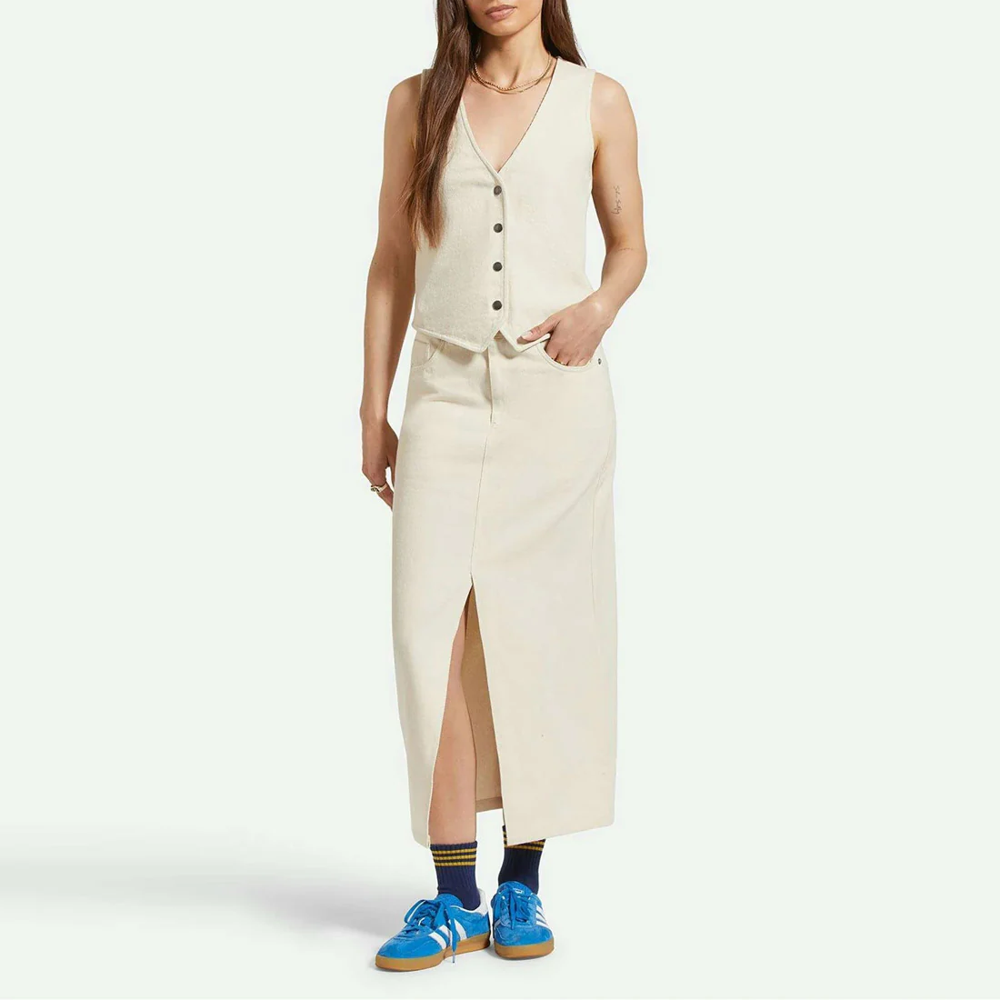 BRIXTON Women's Ryder Vest - Whitecap - Image 2