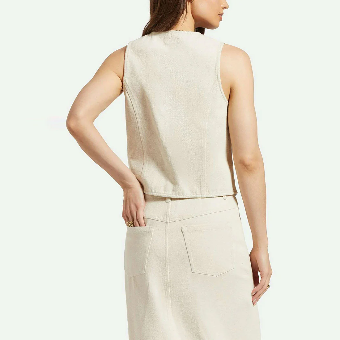 BRIXTON Women's Ryder Vest - Whitecap - Image 3