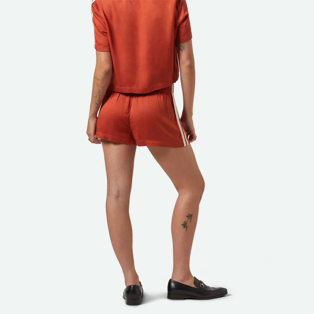 BRIXTON Women's Silky Boxer Short - Burnt Brick - Image 2