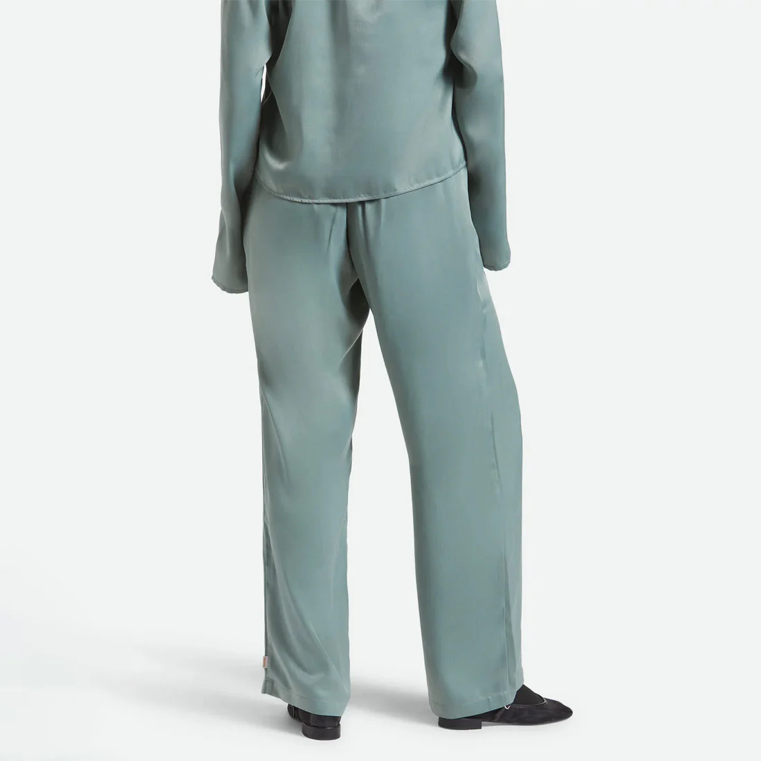 BRIXTON Women's Soho Silky Pant - Blue Green Shine - Image 3