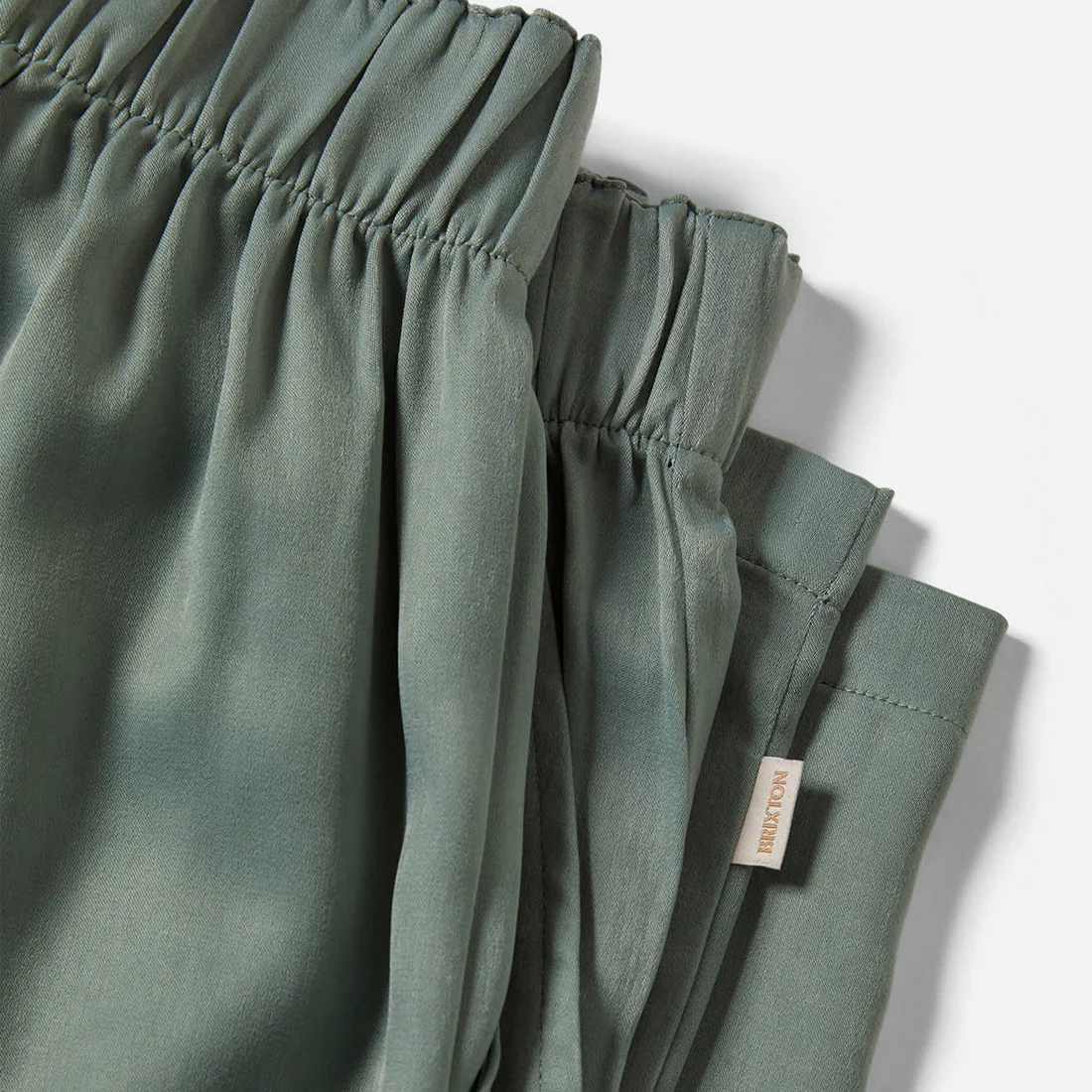 BRIXTON Women's Soho Silky Pant - Blue Green Shine - Image 5