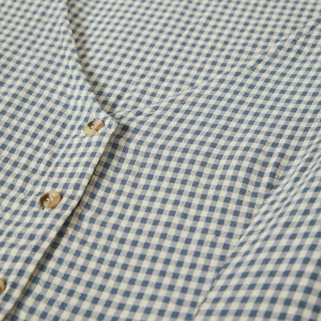 BRIXTON Women's The Meadow Blouse - Azure Blue Gingham - Image 5