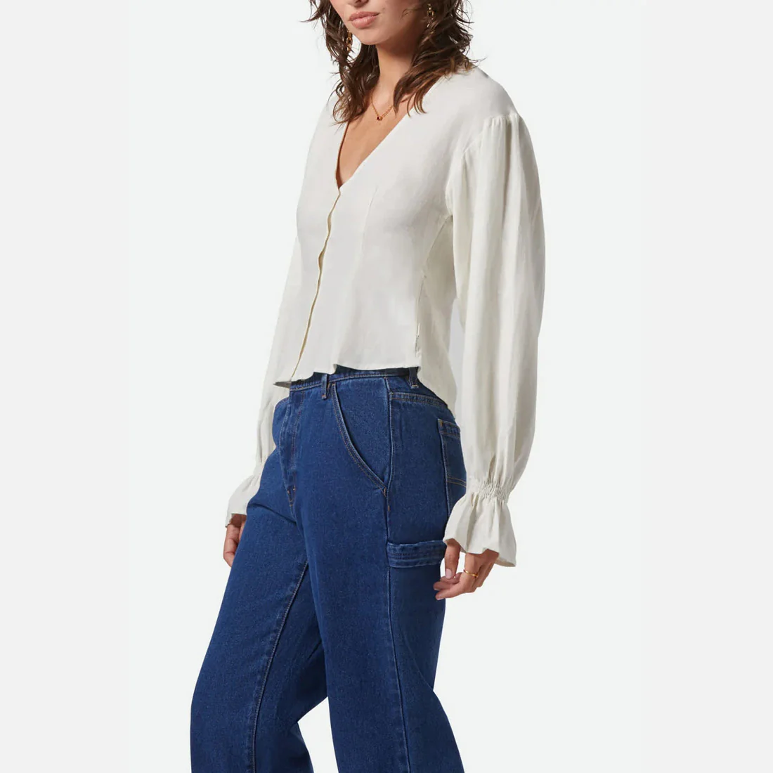 BRIXTON Women's The Meadow Blouse - Off White - Image 3