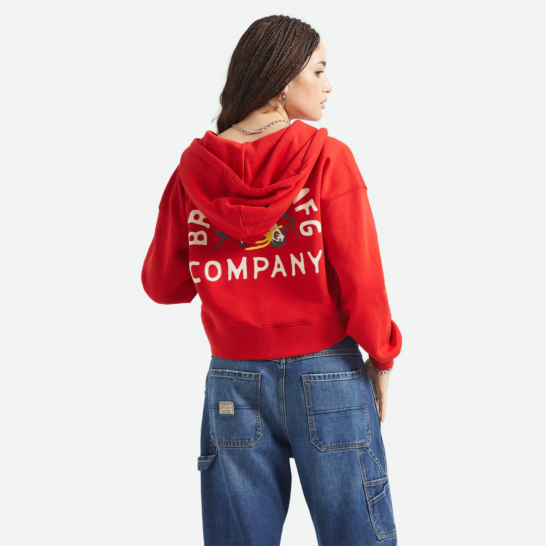 BRIXTON Women's Trophy Horse Cropped Zip Hood - Adrenaline Rush - Image 2