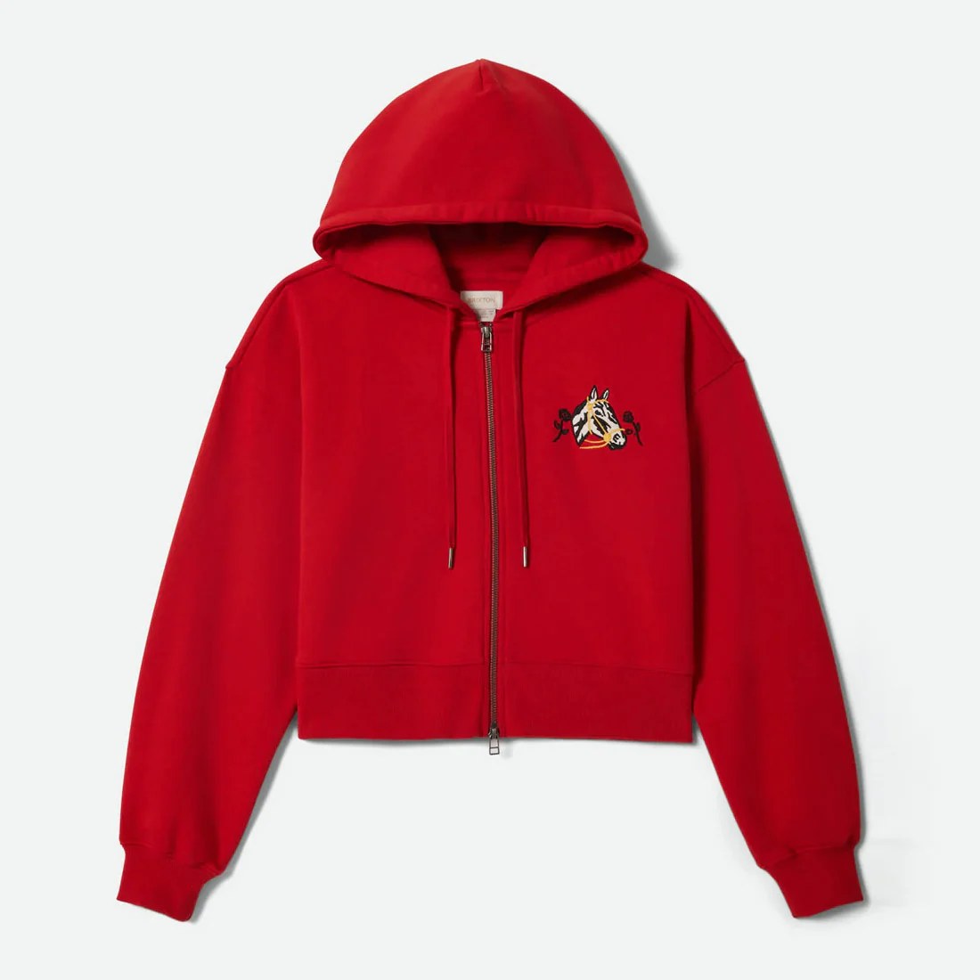 BRIXTON Women's Trophy Horse Cropped Zip Hood - Adrenaline Rush - Image 5