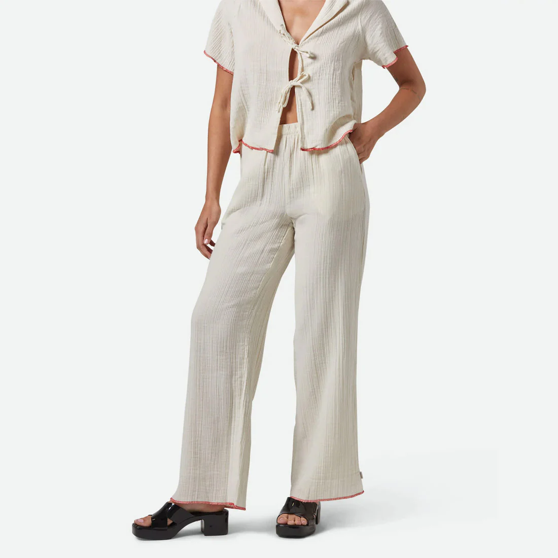 BRIXTON Women's Wandering Hudson Lounge Pant - Off White - Image 3