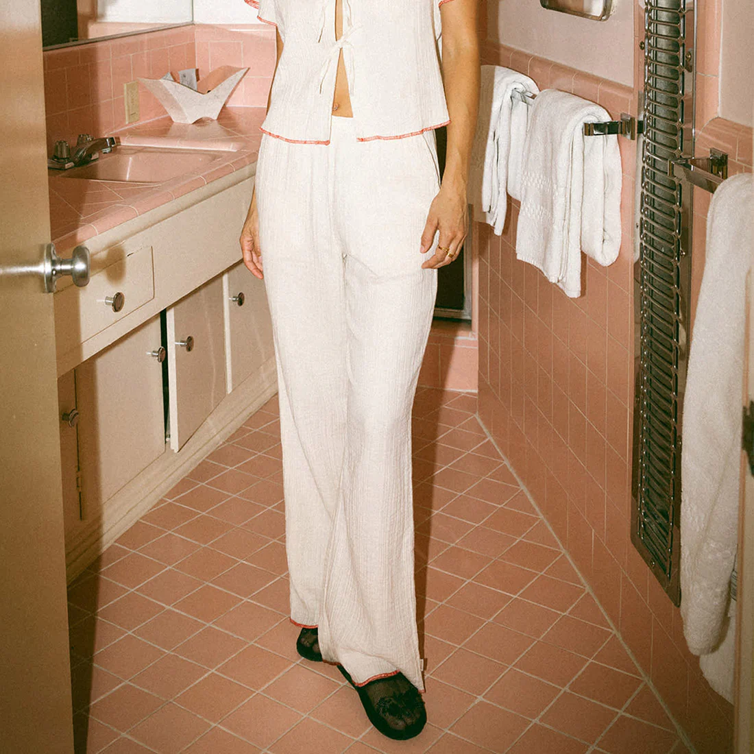 BRIXTON Women's Wandering Hudson Lounge Pant - Off White - Image 5