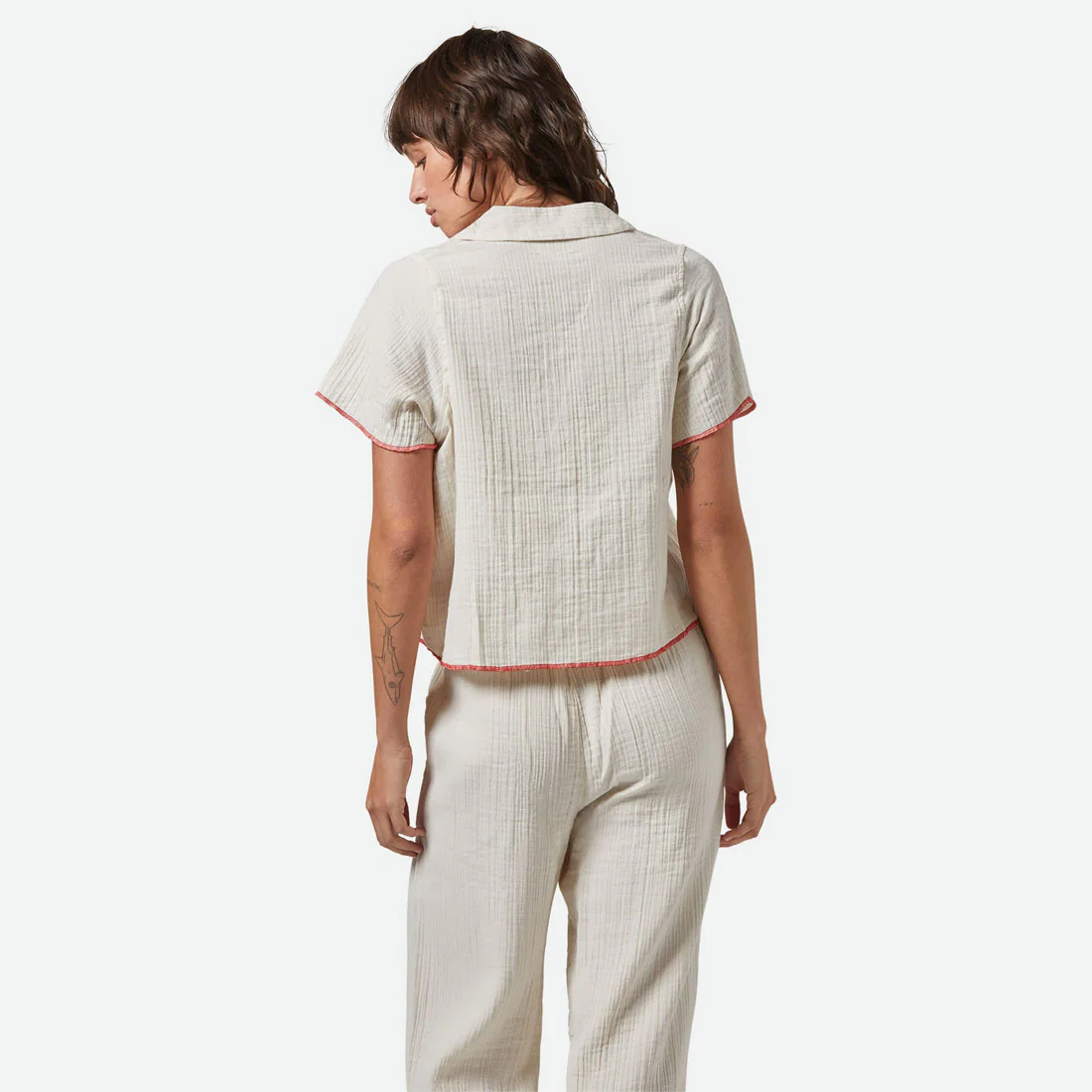 BRIXTON Women's Wandering Tie Top - Off White - Image 3