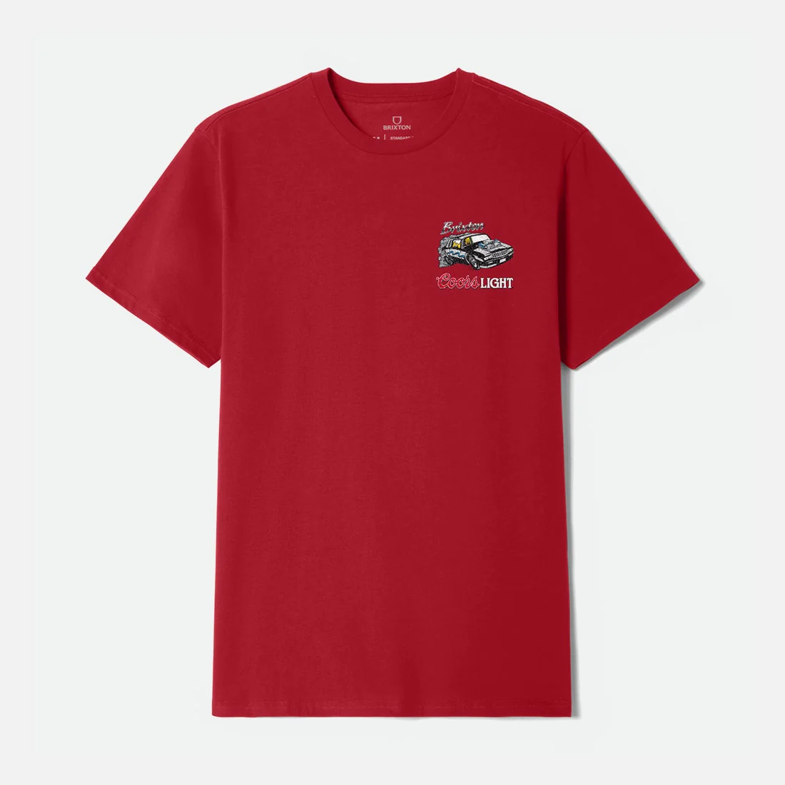 BRIXTON X Coors Light Raceway Tee - Coors Red - Image 2