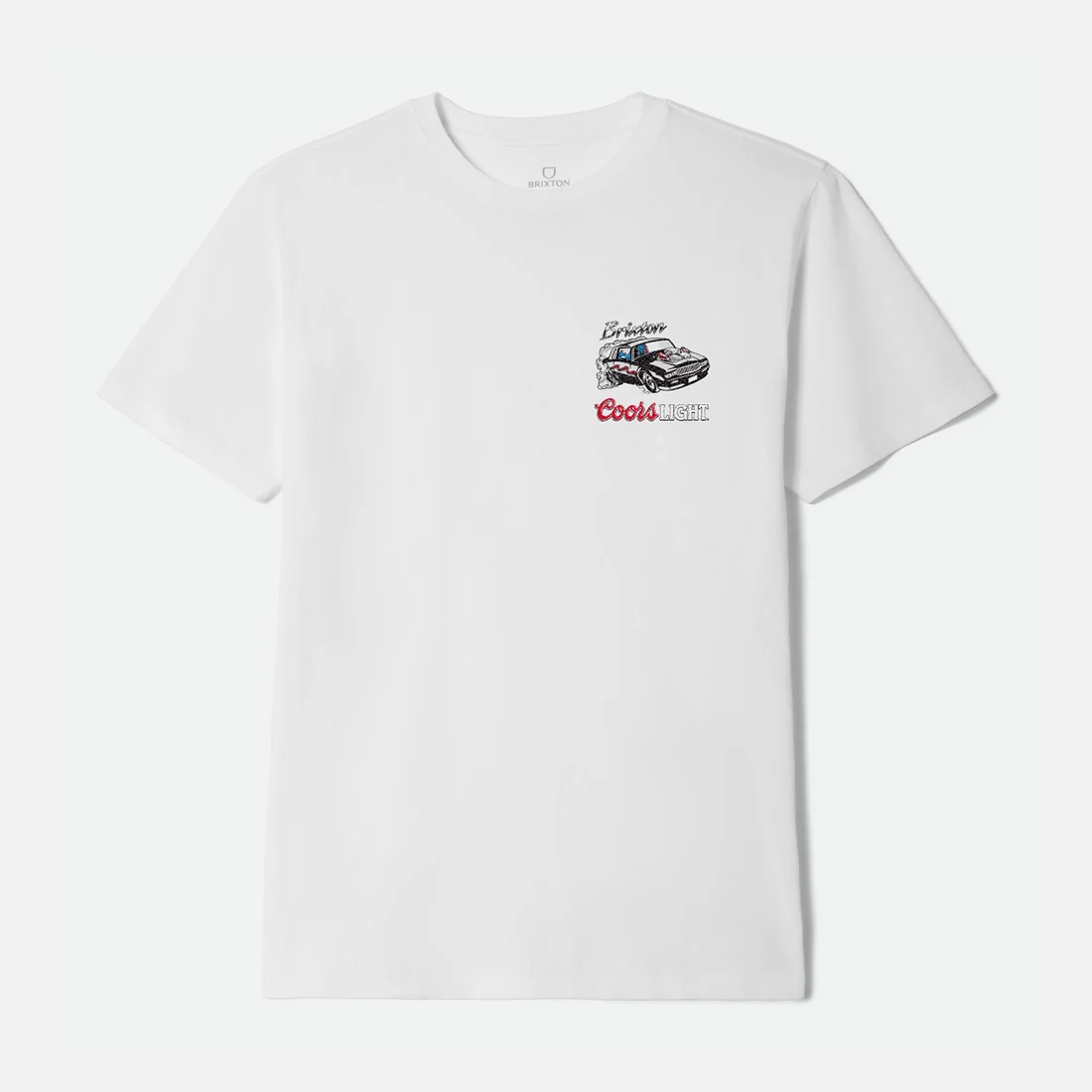 BRIXTON X Coors Light RacewayTee - White - Image 2