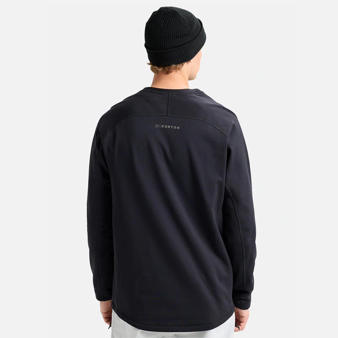 BURTON [ak] Baker Stretch Crew Fleece - True Black - Image 2