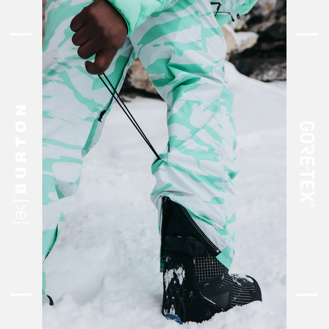 BURTON [ak] Gore-Tex 2L Cyclic Bib Pant 2025 - Oversized Zebra - Image 7