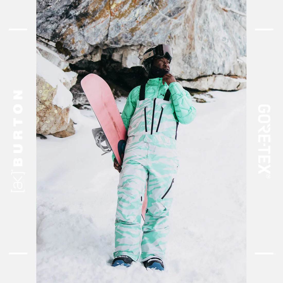 BURTON [ak] Gore-Tex 2L Cyclic Bib Pant 2025 - Oversized Zebra - Image 8