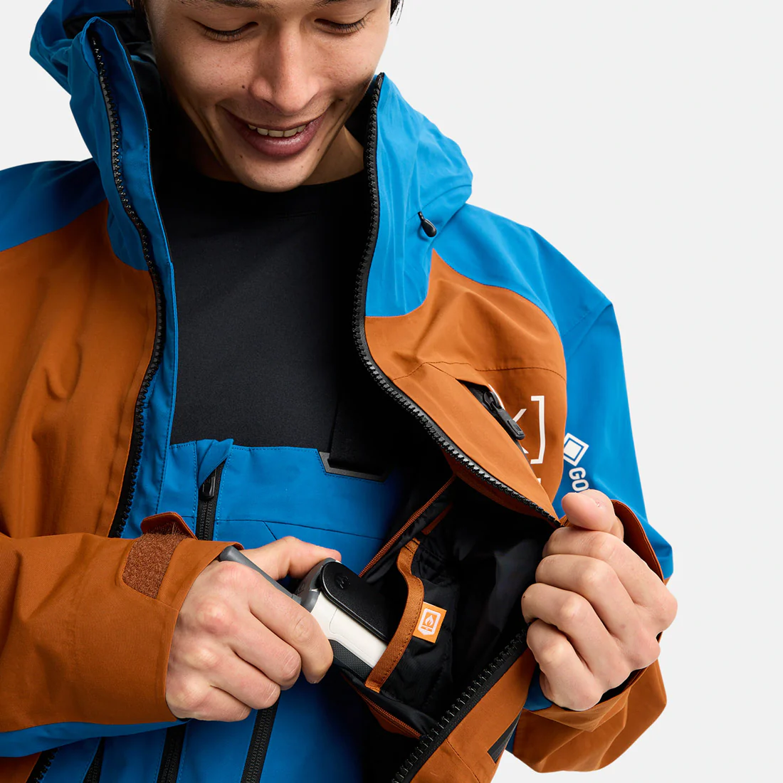 BURTON [ak] Gore-Tex 2L Cyclic Jacket 2026 - Chestnut Brown/Blue Teal - Image 5