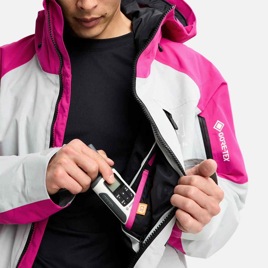BURTON [ak] Gore-Tex 2L Cyclic Jacket 2026 - Very Berry/Gray Cloud - Image 6
