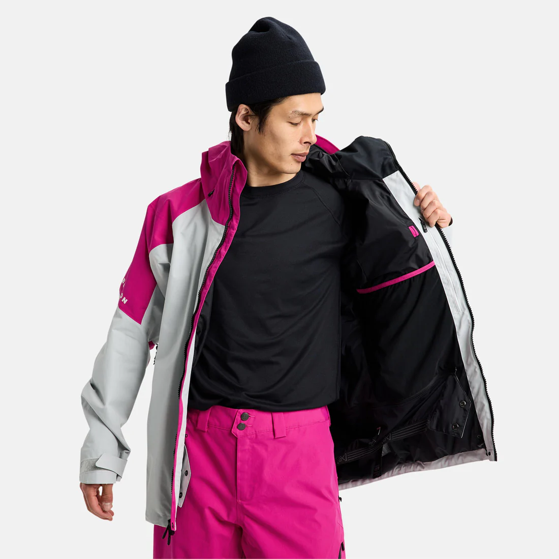 BURTON [ak] Gore-Tex 2L Cyclic Jacket 2026 - Very Berry/Gray Cloud - Image 7