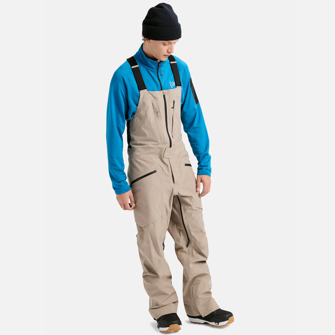 BURTON [ak] Gore-Tex 3L Freebird Bib Pant 2026 - Summit Taupe - Image 3