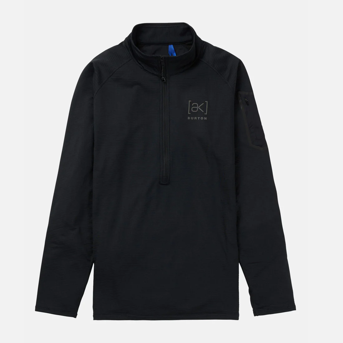 BURTON [ak] Helium Power Grid Half-Zip Fleece - True Black - Image 5
