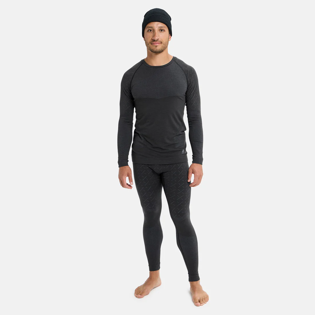 BURTON [ak] Slokar Merino Base Layer Crew 2026 - True Black/Gray Cloud - Image 3