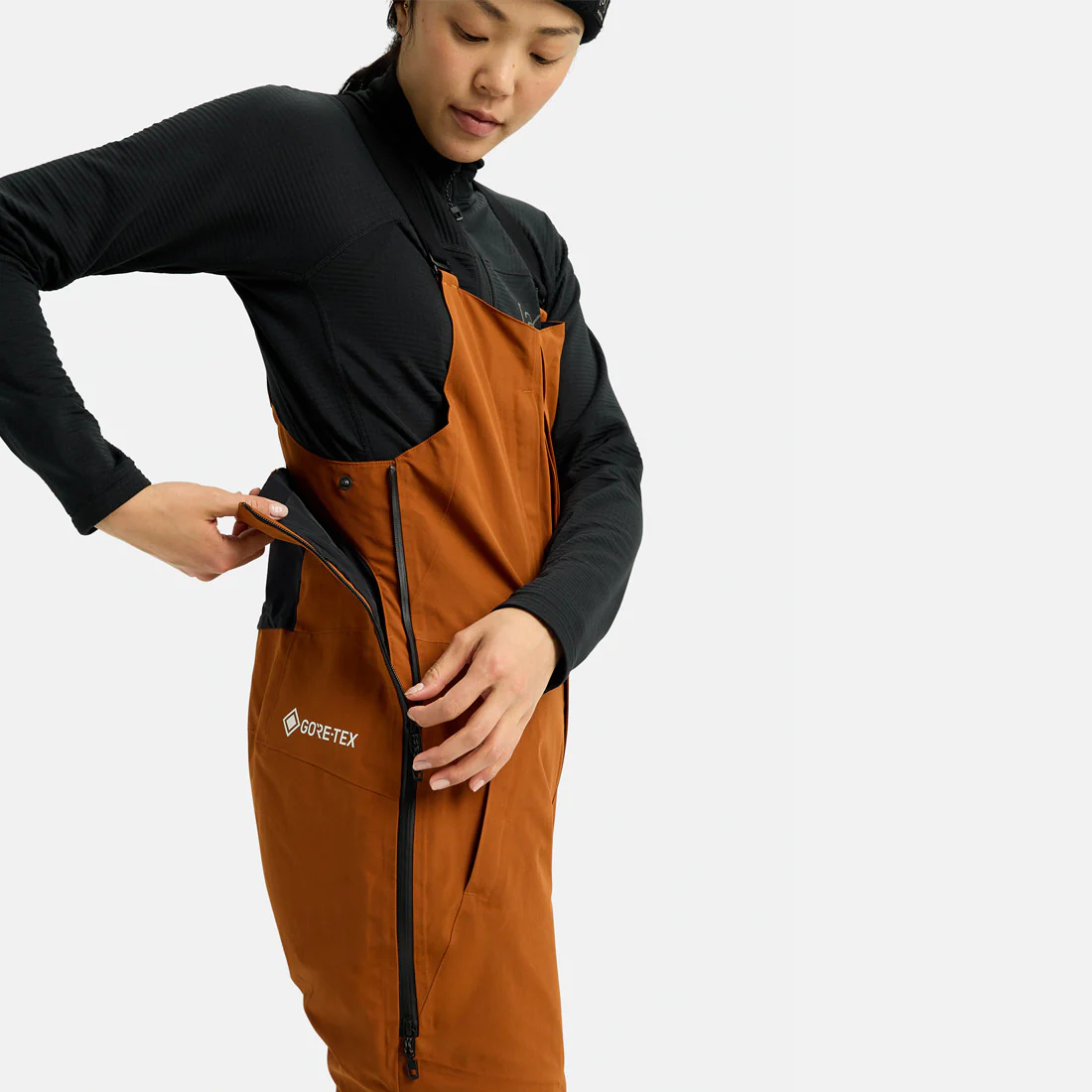 BURTON [ak] Women's Gore-Tex 2L Kimmy Bib Pant 2026 - Chestnut Brown - Image 3