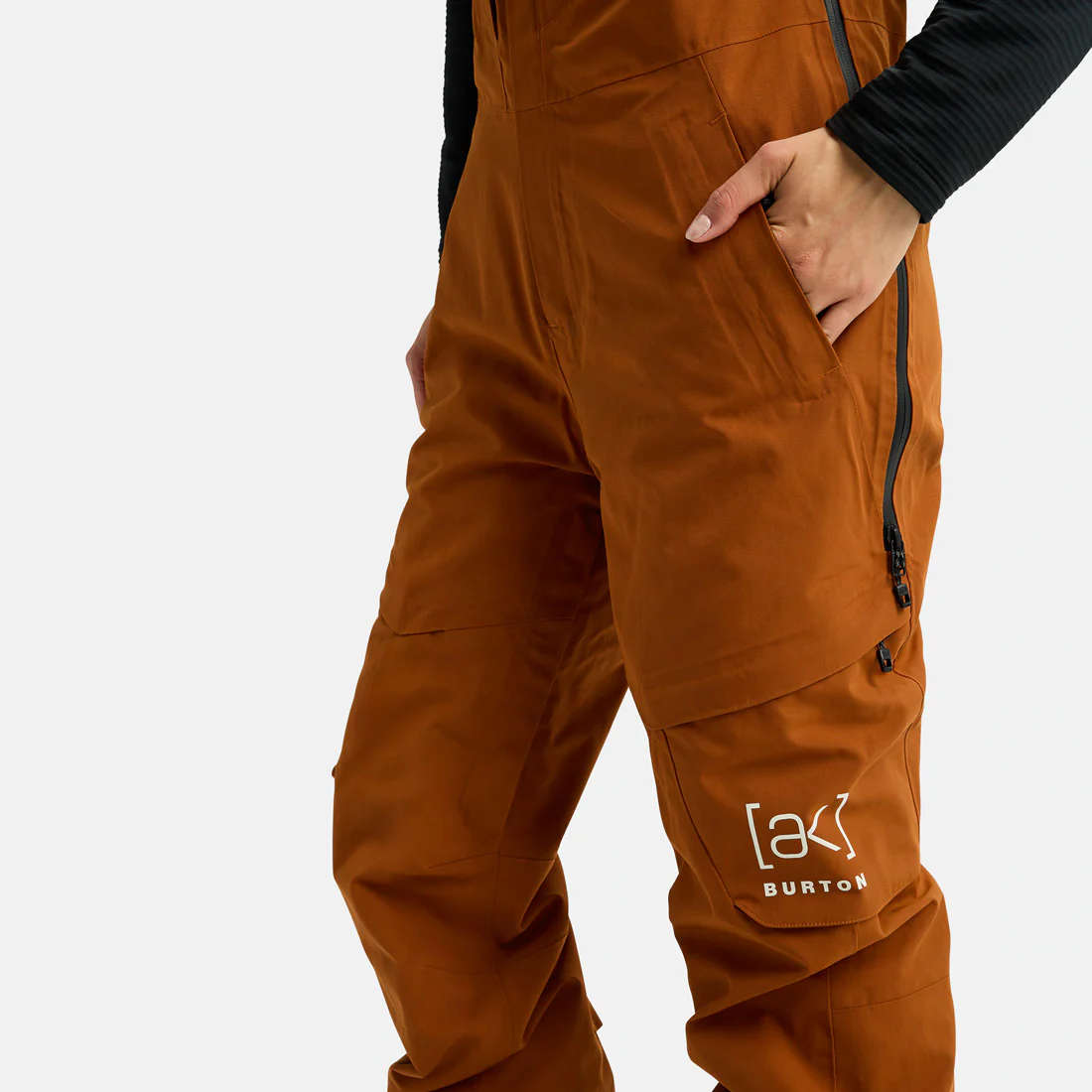 BURTON [ak] Women's Gore-Tex 2L Kimmy Bib Pant 2026 - Chestnut Brown - Image 5