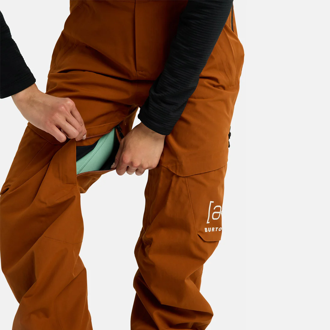 BURTON [ak] Women's Gore-Tex 2L Kimmy Bib Pant 2026 - Chestnut Brown - Image 6