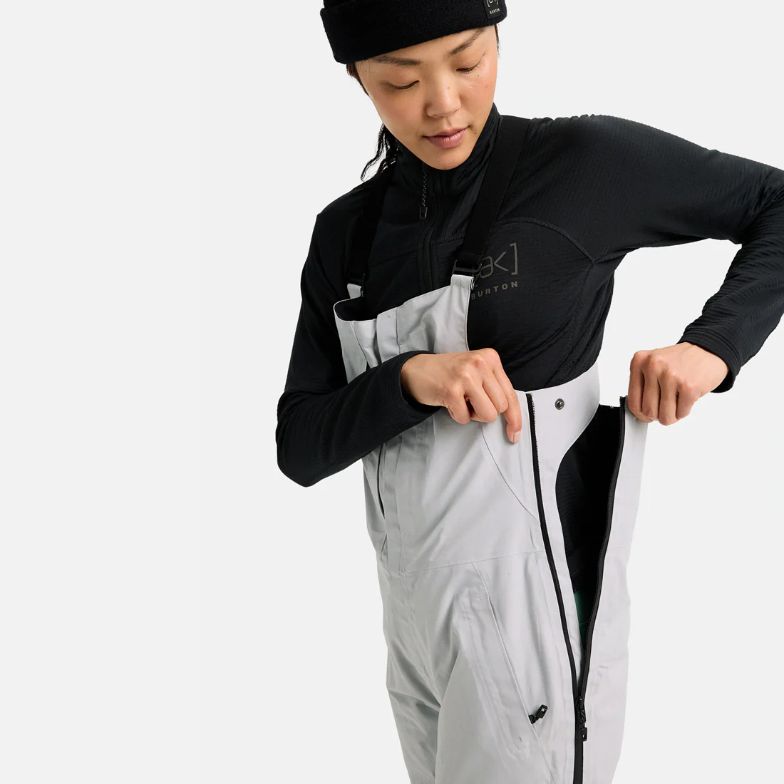 BURTON [ak] Women's Gore-Tex 2L Kimmy Bib Pant 2026 - Gray Cloud - Image 4